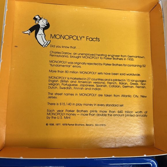 Monopoly 40th Anniversary Edition Used - Picture 15 of 15
